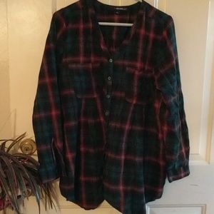 Flannel tunic